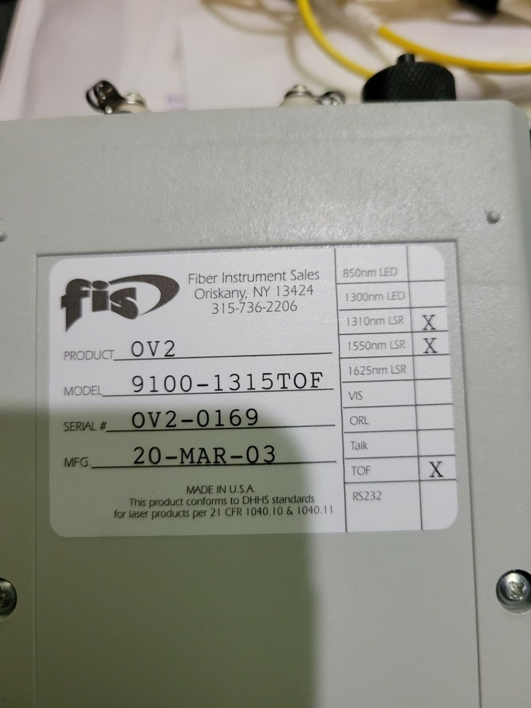 FIS Optical Verifier OV-2 with Case