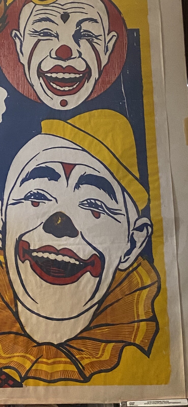 BIRNAM BROS 3 Ring Circus-4 Clown Poster 42”x28” Super Rare Vintage Poster