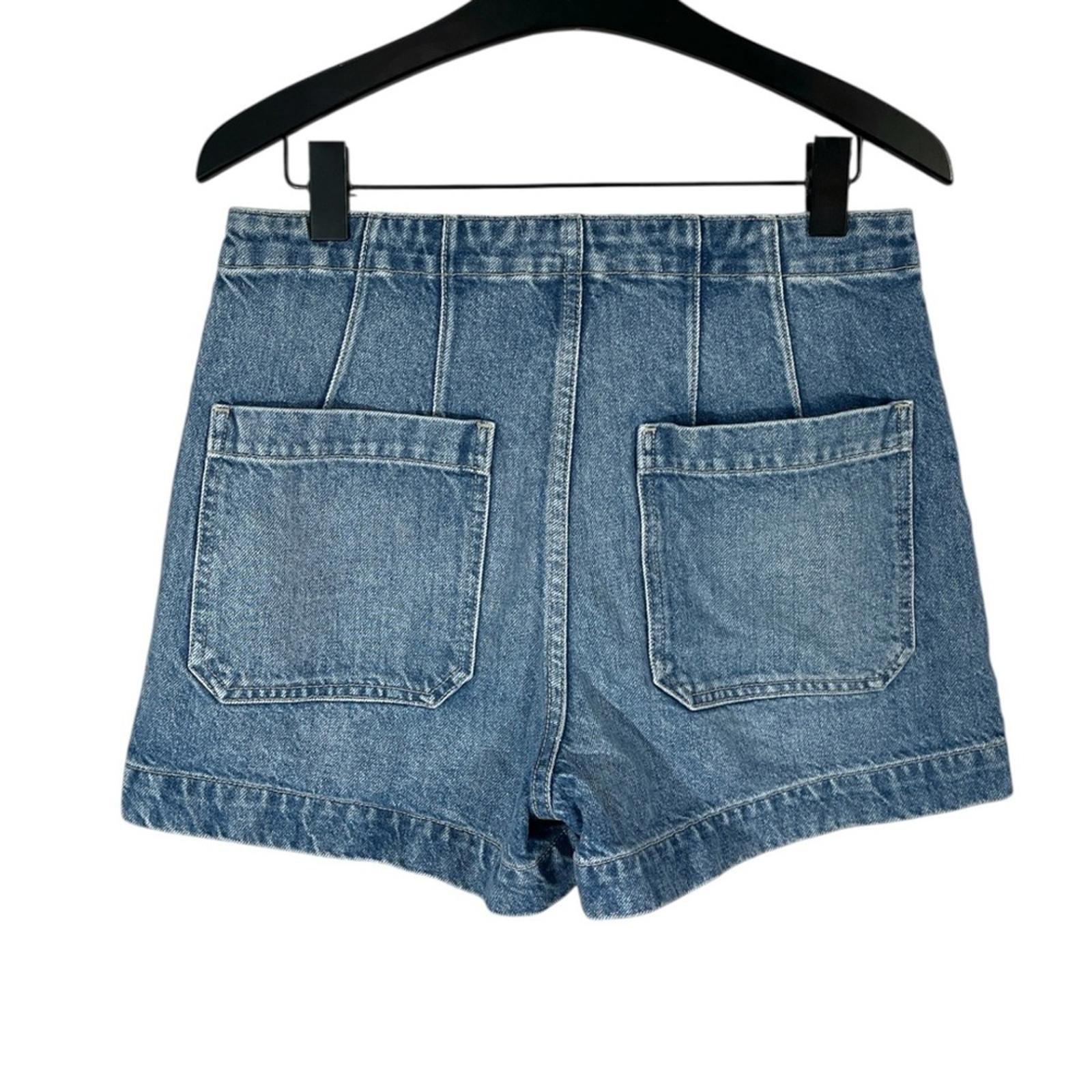 Reformation Eloise Denim Short size 29 High Waist Exposed Button Fly