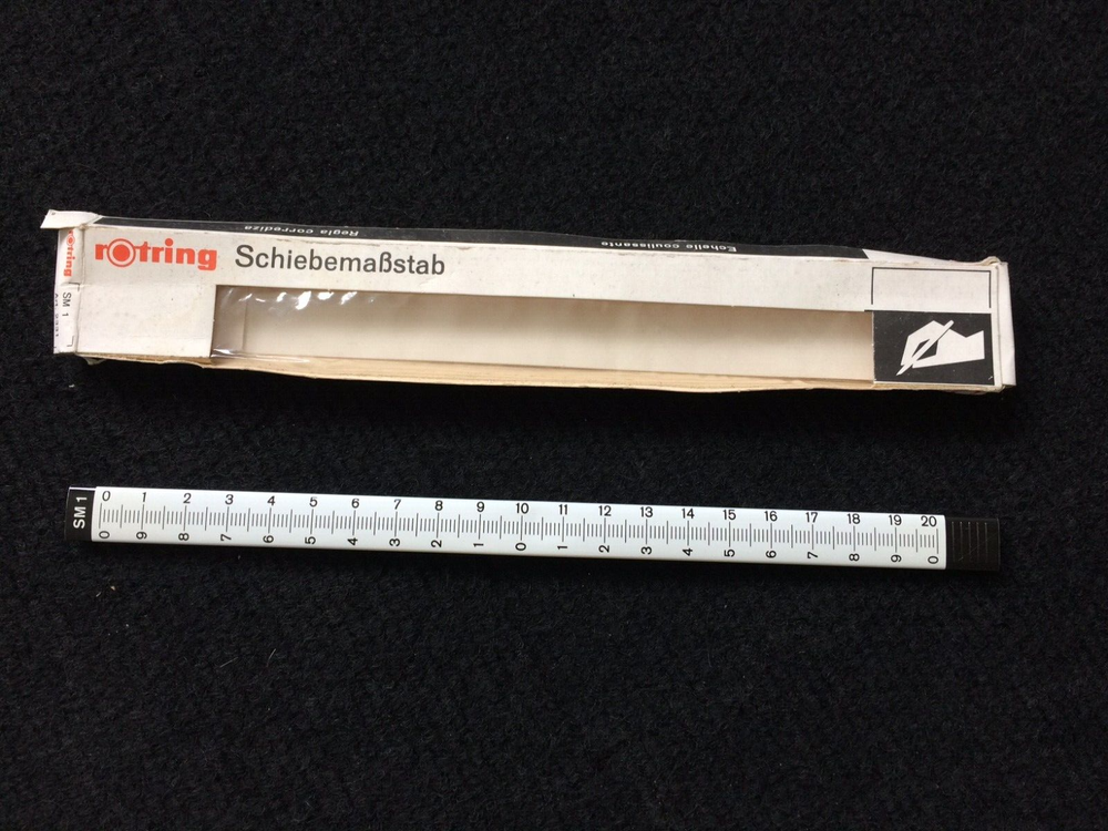 Vintage Rotring Interchangeable Sliding Scale Rule SM1 2331