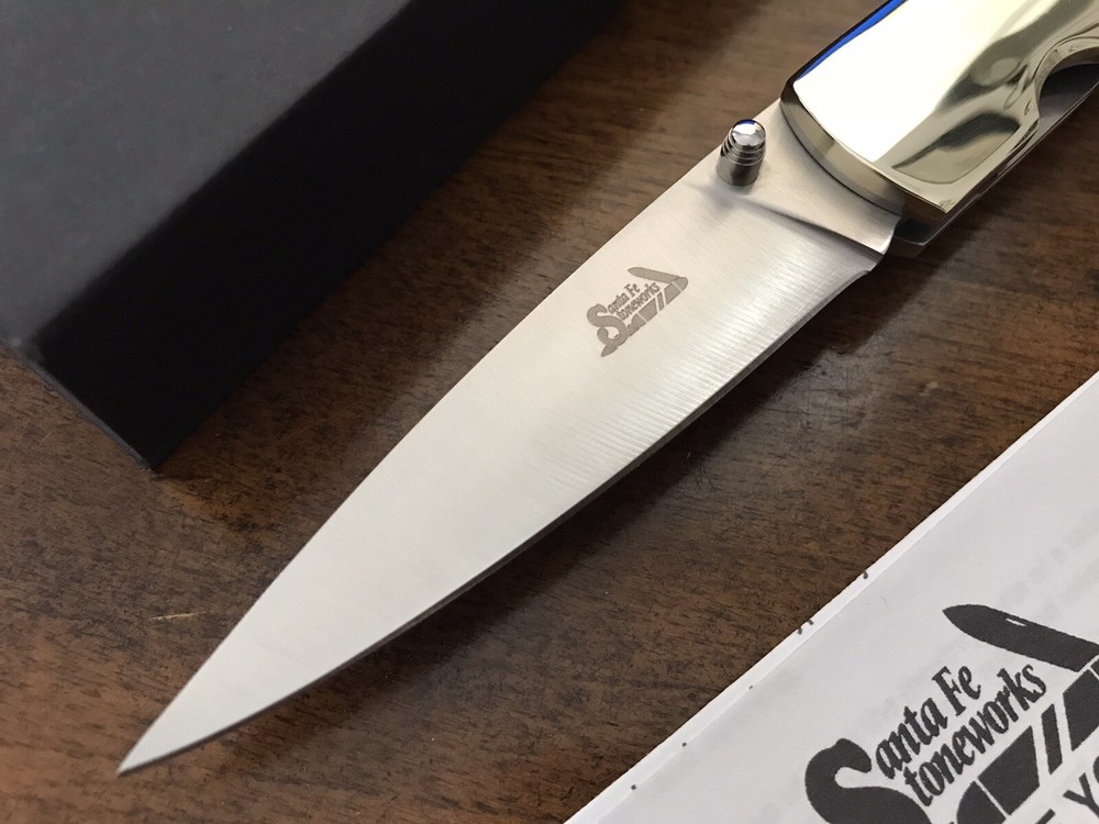 Santa Fe Stoneworks Folding Knife Nice Handle USA