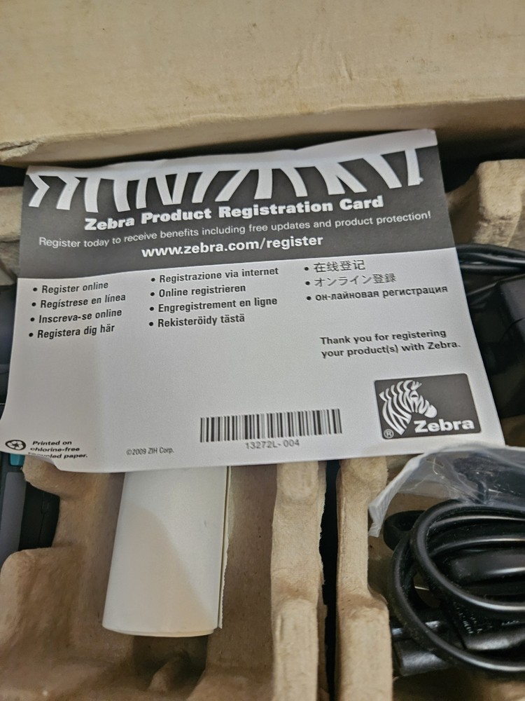 Zebra EM220II Bluetooth Mobile Thermal Receipt Printer Complete Kit Open Box