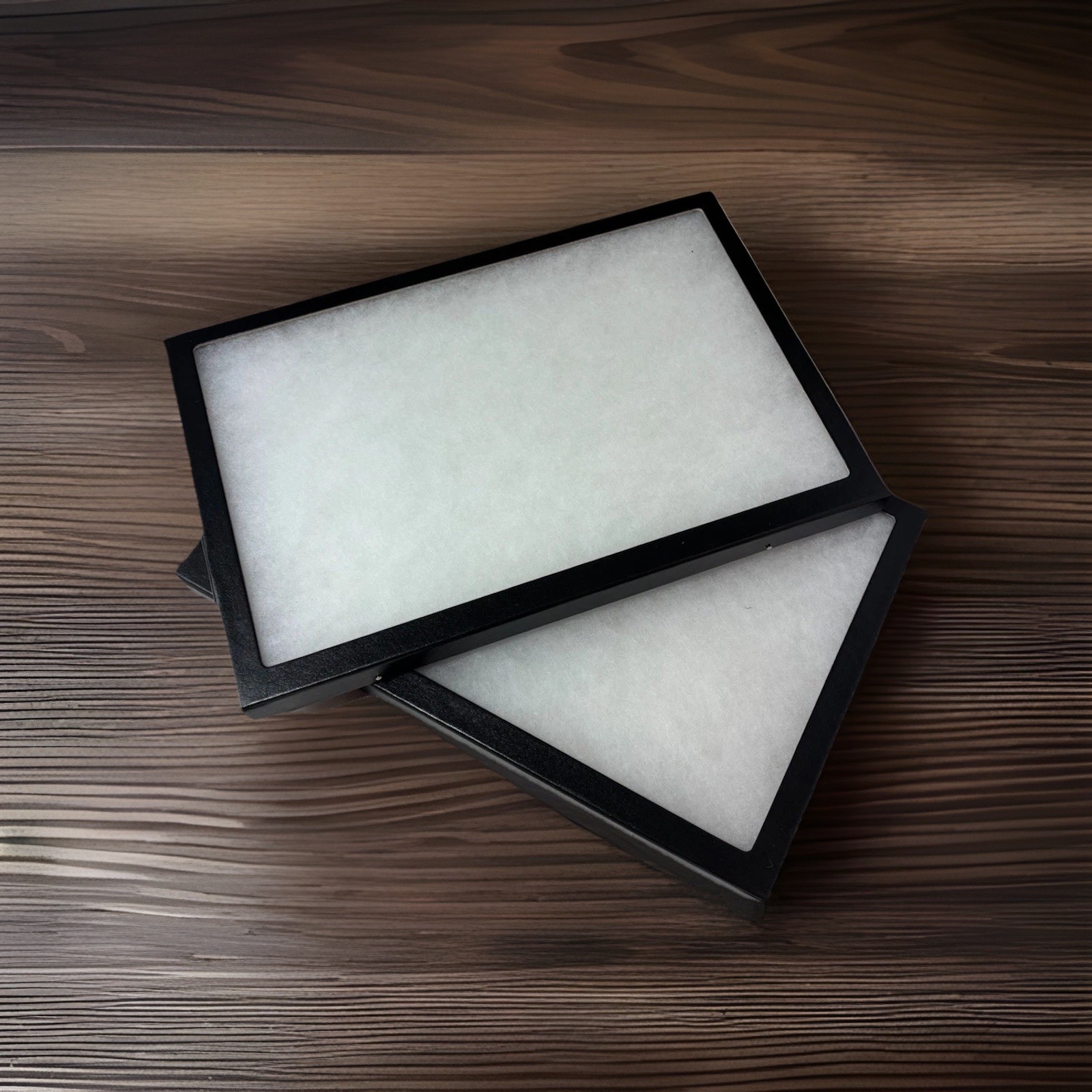 2-8 X 12 X 7/8” Jewelry Display Case Riker Mount Box Collectors Frame Glass