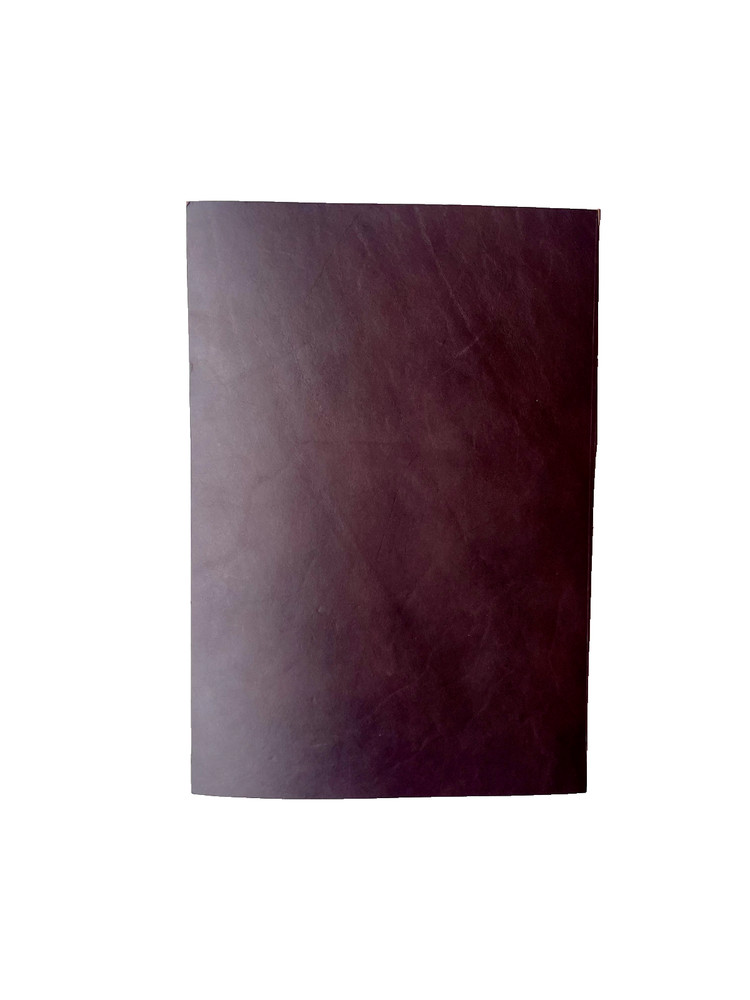 Large Dark Brown Leather Panel