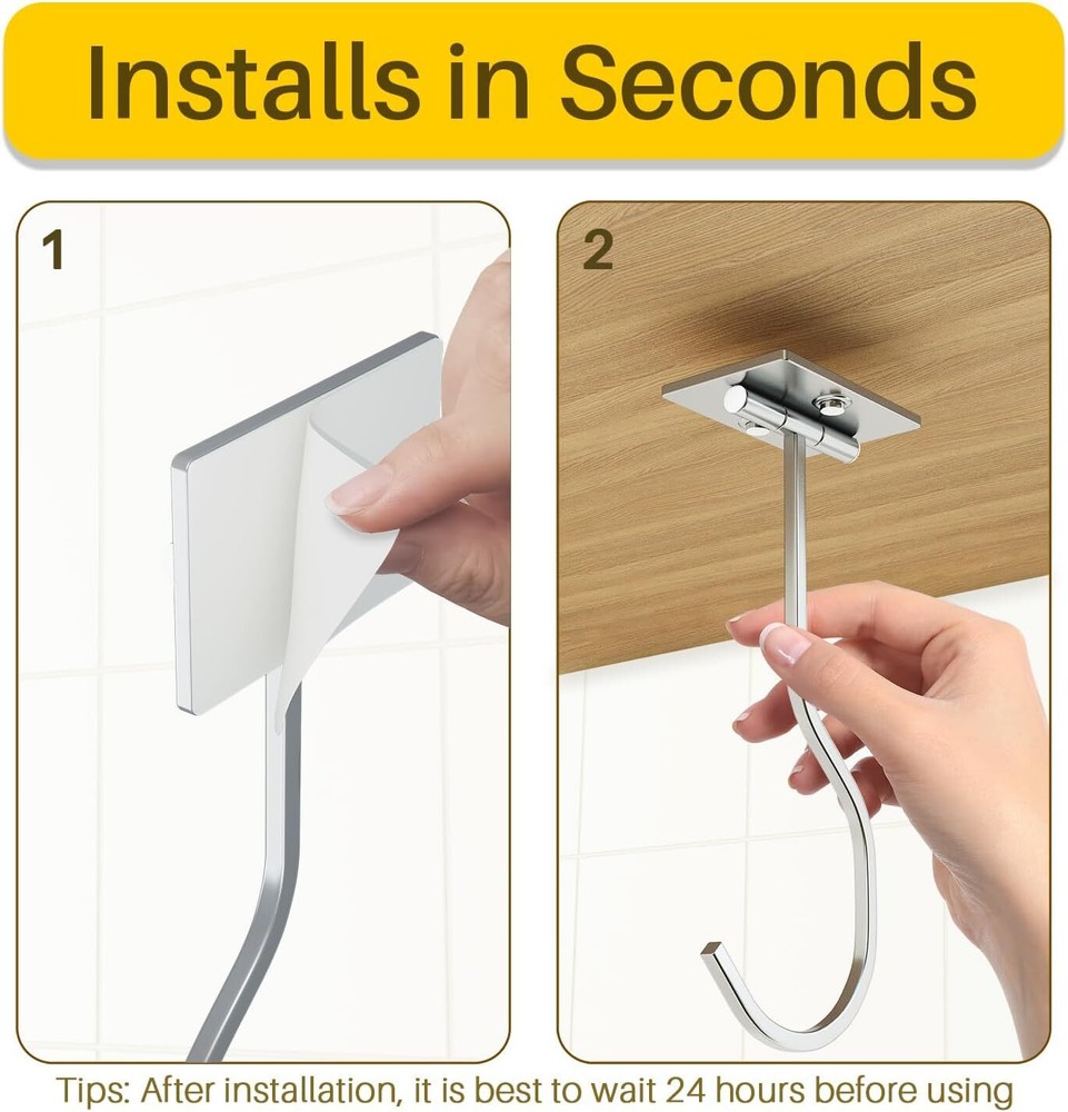 Banana Hook Silver 1 Pack,
