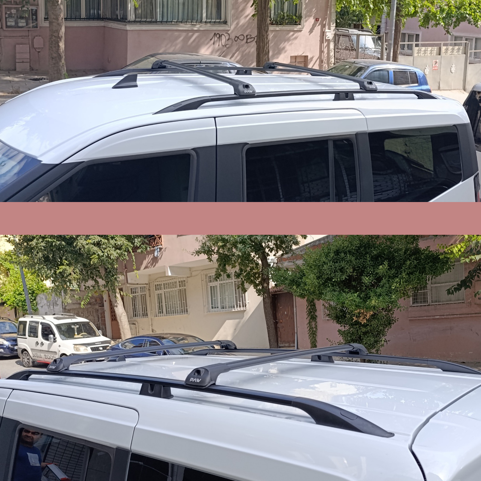 For Ford Transit Connect LWB (2013-2023) Roof Side Rails and Roof Racks Cross Ba