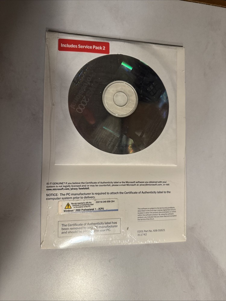 Microsoft Windows 2000 Professional Quick Start Guidebooklet with Disc *SEALED*