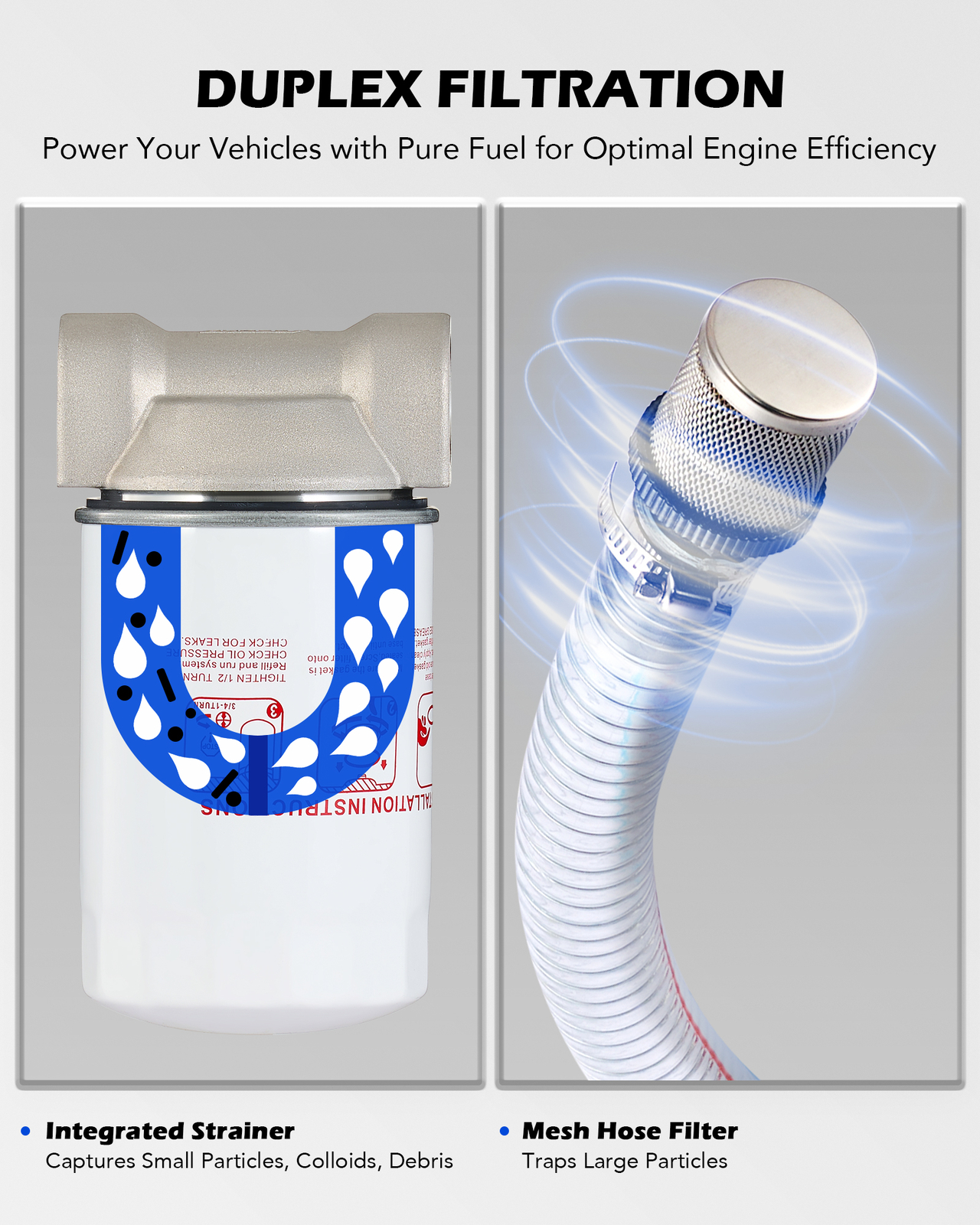 OMT 58gal Portable Fuel Tank Diesel Transfer Tank with 12V DC Pump 13.1ft Hose