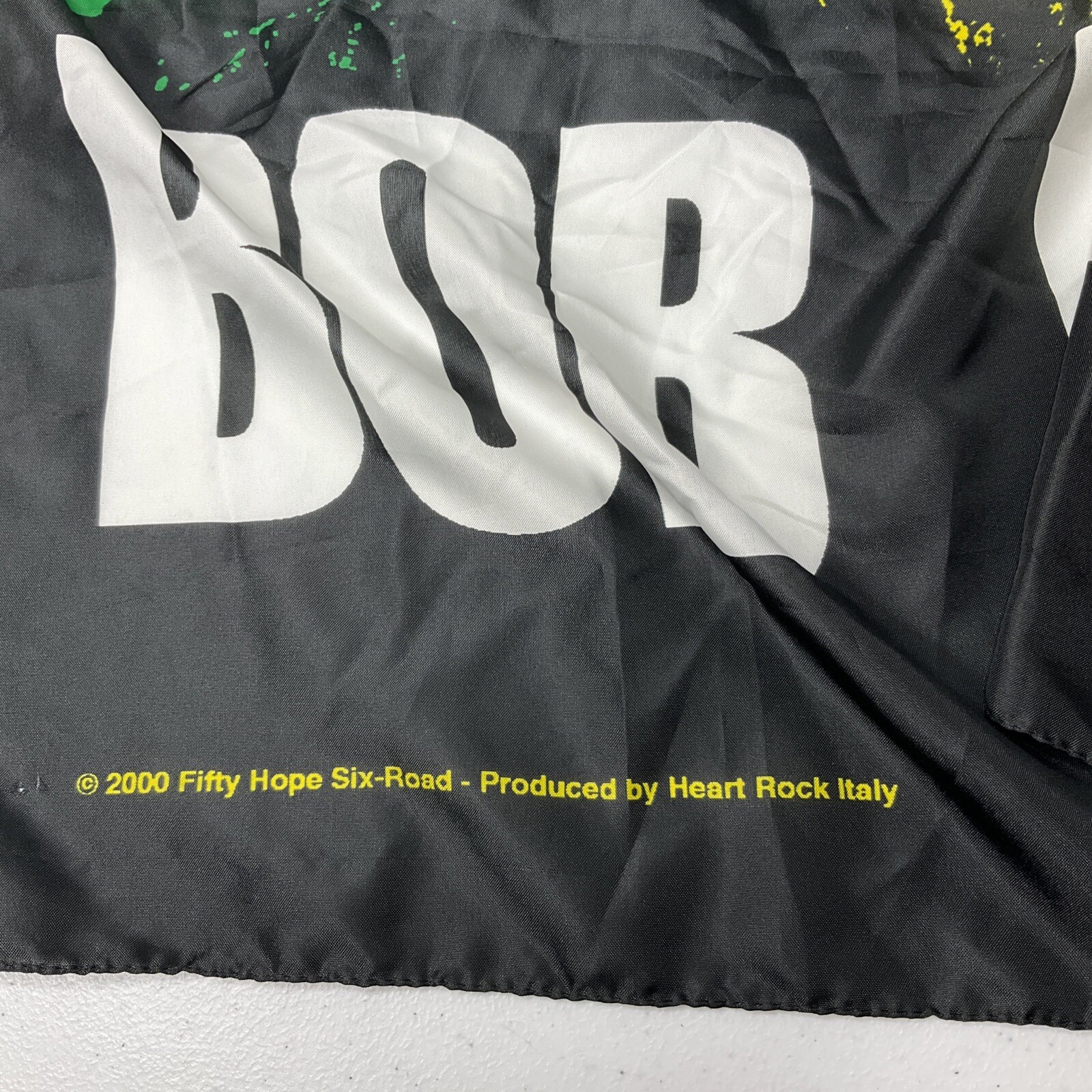 Vintage Bob Marley One Love Reggae Rasta Banner Wall Hanging Decor Y2K Year 2000