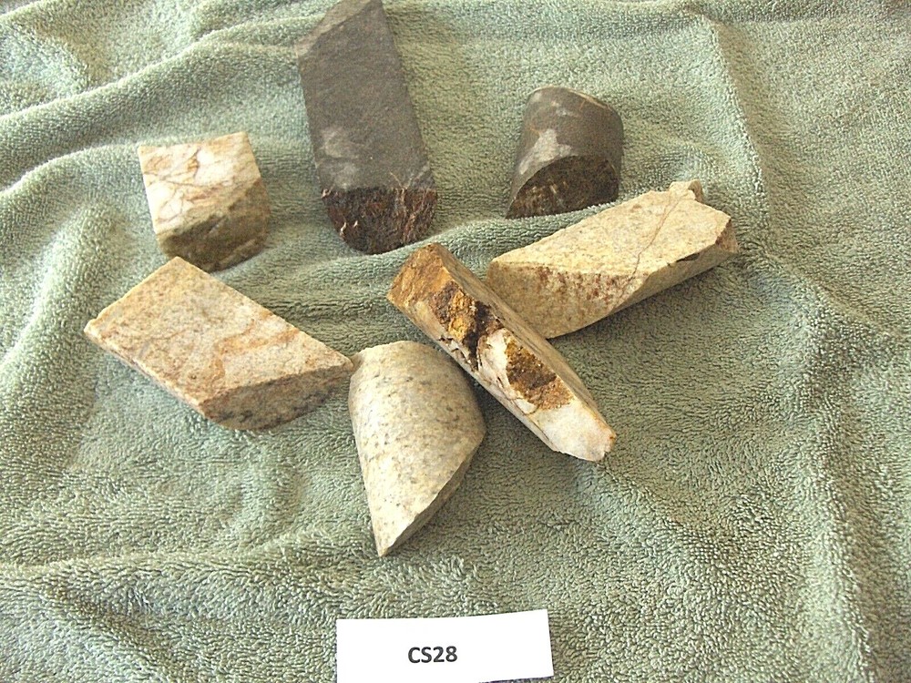 Split Core Samples From Alaska Gold Mine 7 Pieces CS28