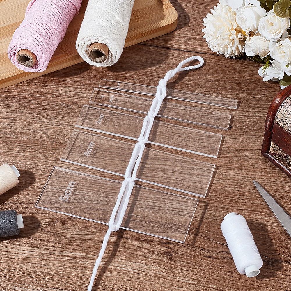 1set 10pcs Macrame Separator Tool Macrame Spacer Guide 4 Size Macrame Guide Tool