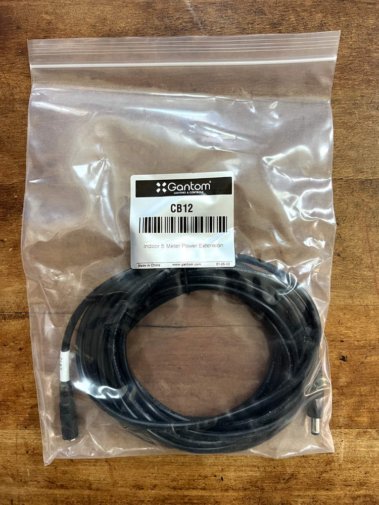 Gantom CB12 5 Meter Power Extension Cable