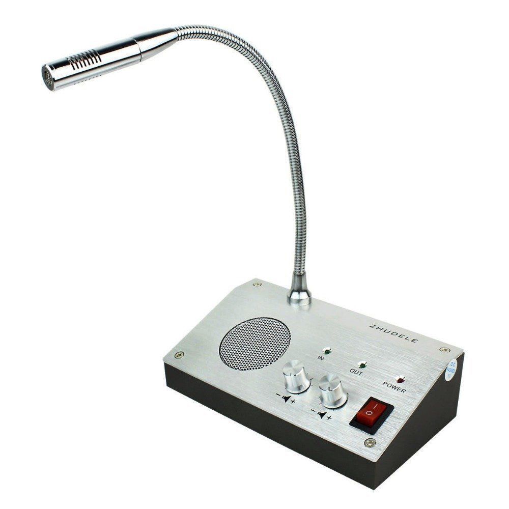 Dual-Way Window intercom Window Speakers Window Counter intercom Microphone