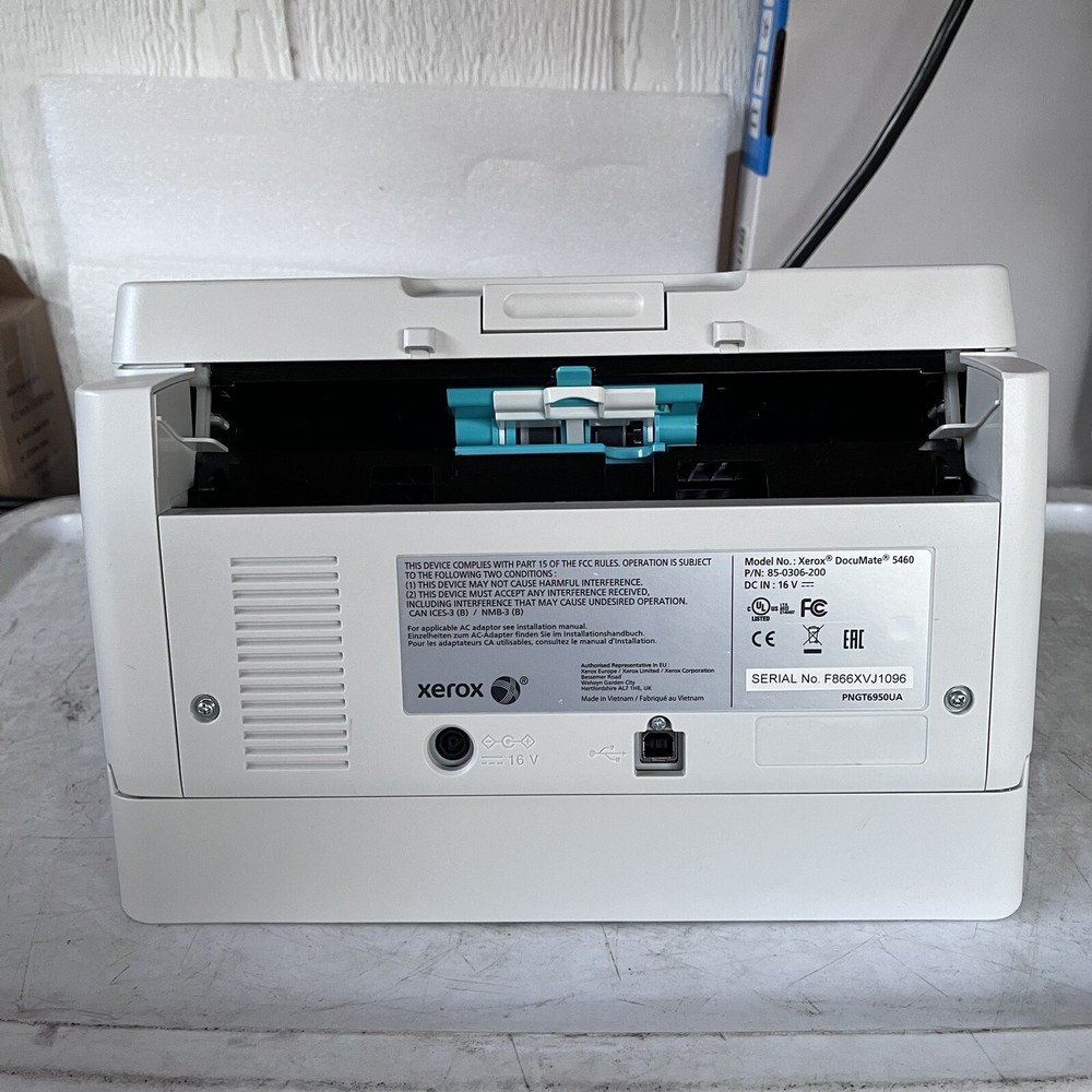 Xerox DocuMate 5460 Document Scanner USB Sold As Is
