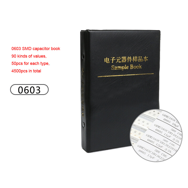 0603 SMD Capacitance Capacitor Sample Book 90 Values 50 Pcs/Value 4500pcs In All