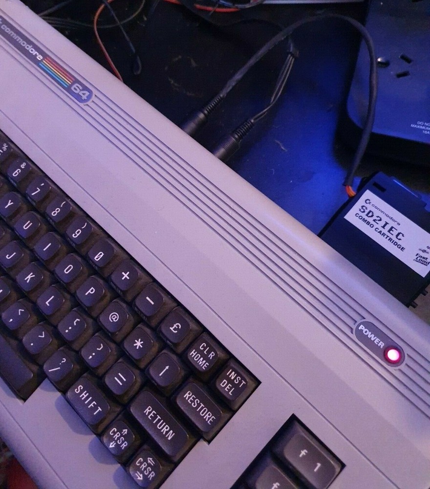 Commodore 64 SD Card Reader (SD2IEC) and Epyx Fastload Cartridge combo  C64