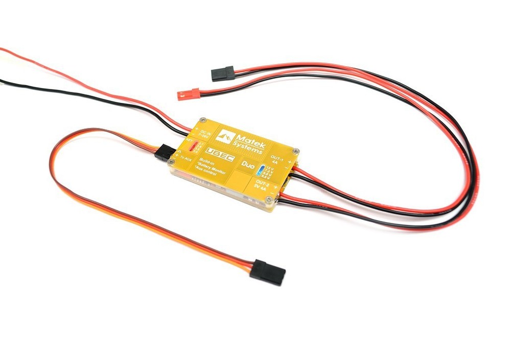 Multi-axis/FPV/Graphics Dual BEC 4A+4A With Remote Switch ubec