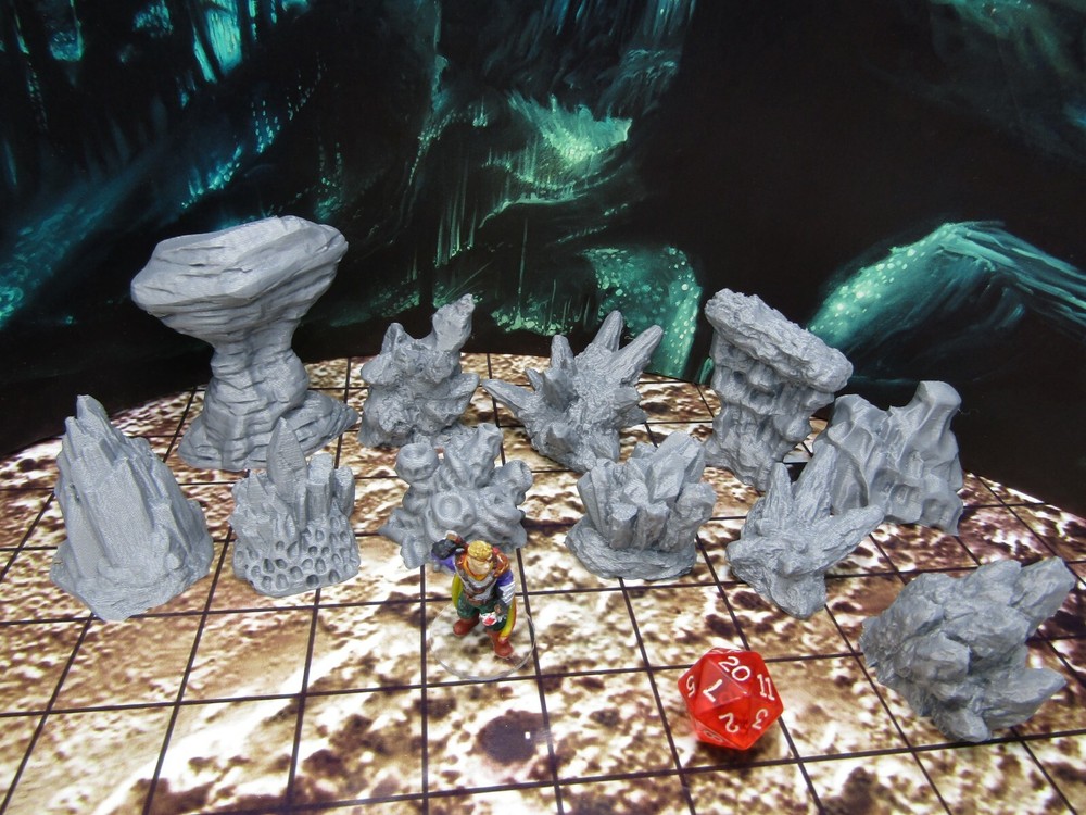 Deep Cavern / Cave Rocks Sactter Terrain Scenery