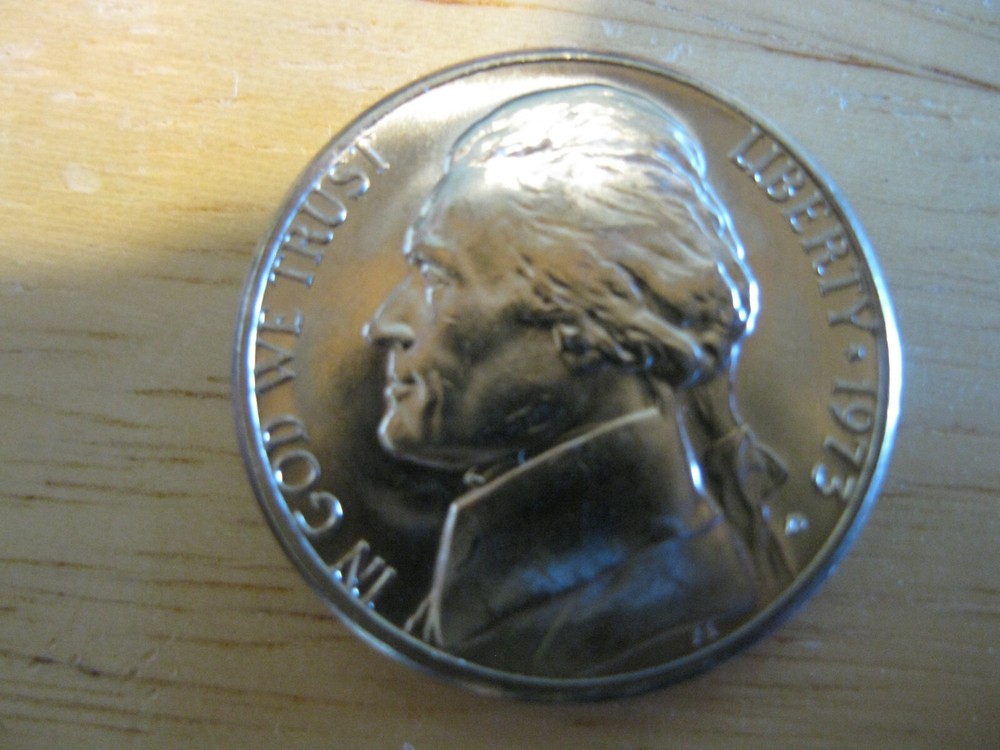 1973 D Jefferson Nickel Gem BU!