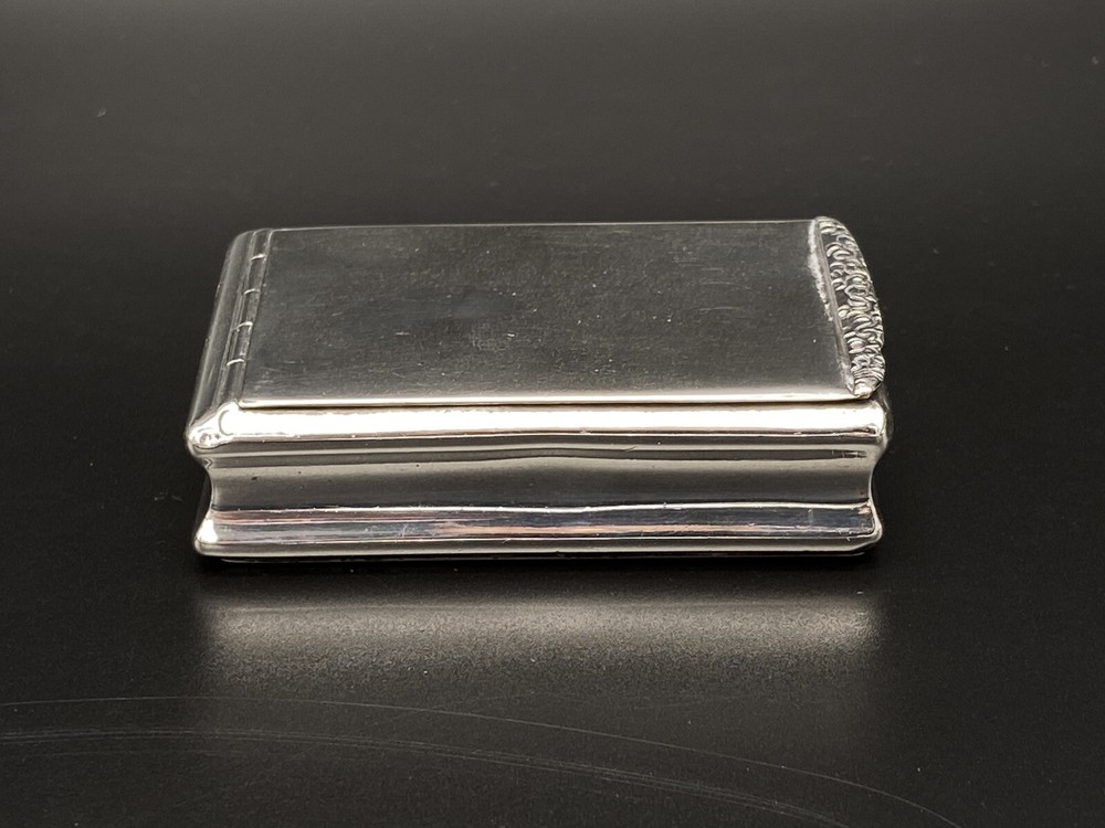 Antique Georgian Solid Silver Snuff Box 1810 Thropp & Taylor