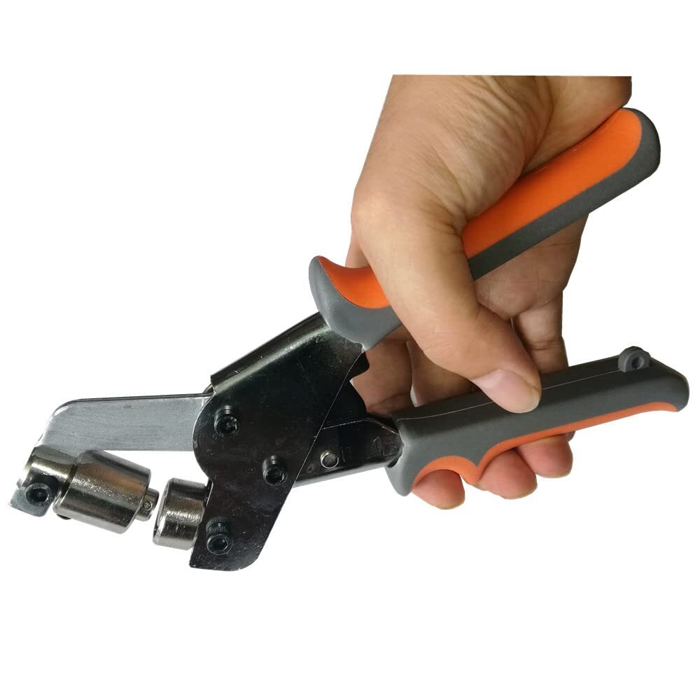 Grommet Hand Press Kit Handheld Hole Punch Pliers 3/8" 500pcs Grommets Eyelets