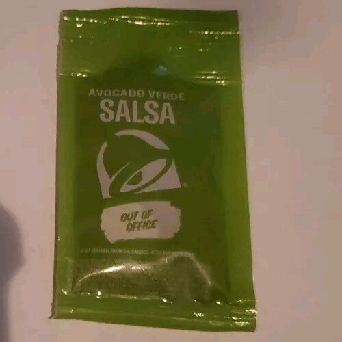 Taco Bell Packets AVOCADO VERDE SALSA Limited Release (5 PACKETS TOTAL)