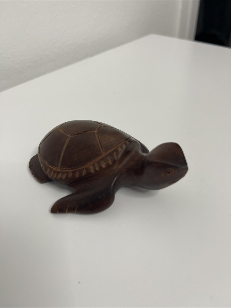 Hand Carved Turtle 4” Inches