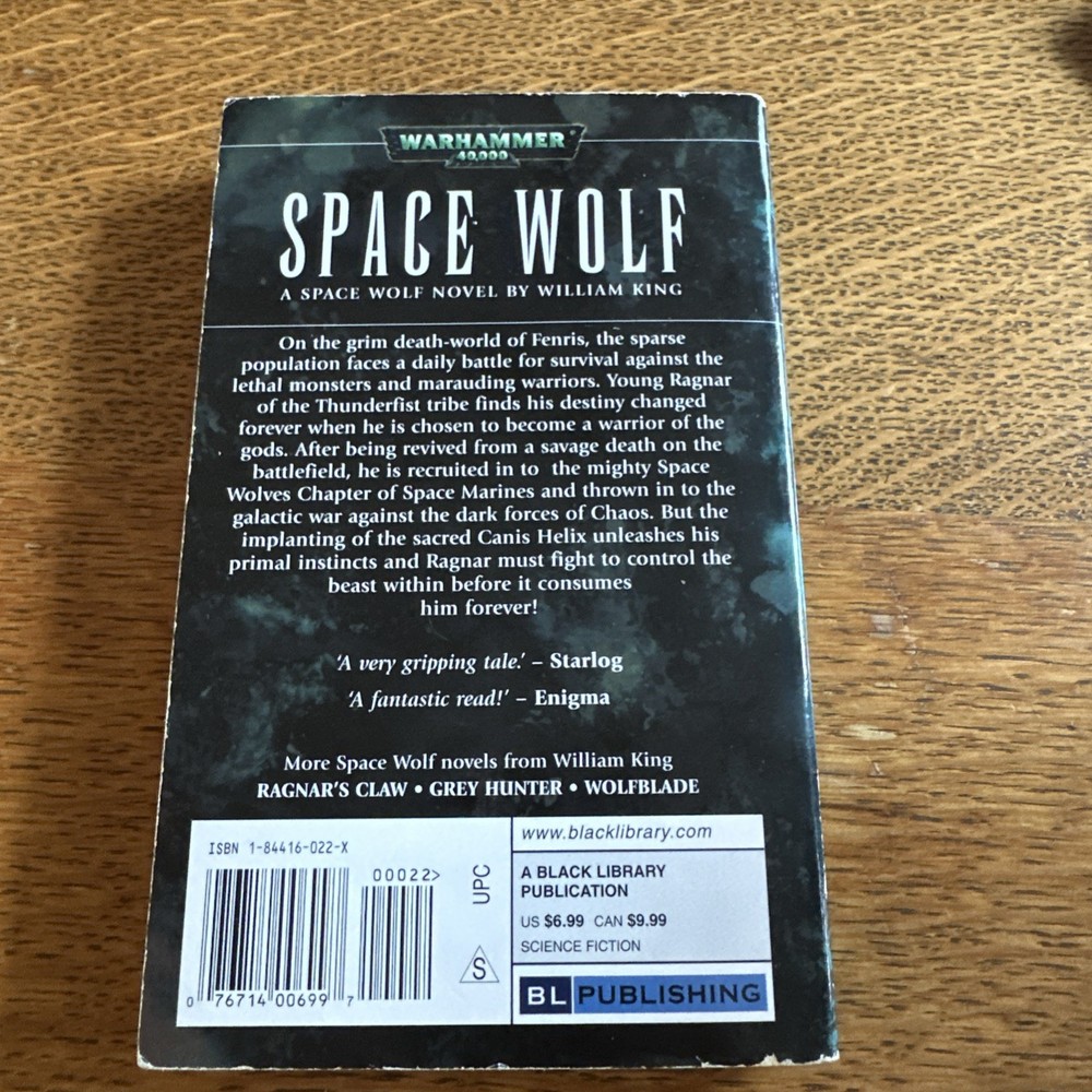 Black Library Warhammer 40,000 Space Wolf