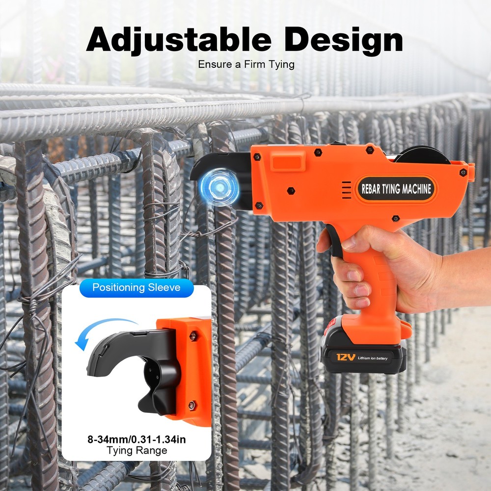 Automatic Rebar Tier Tying Machine Portable Handheld Strapping Binding Tool Set