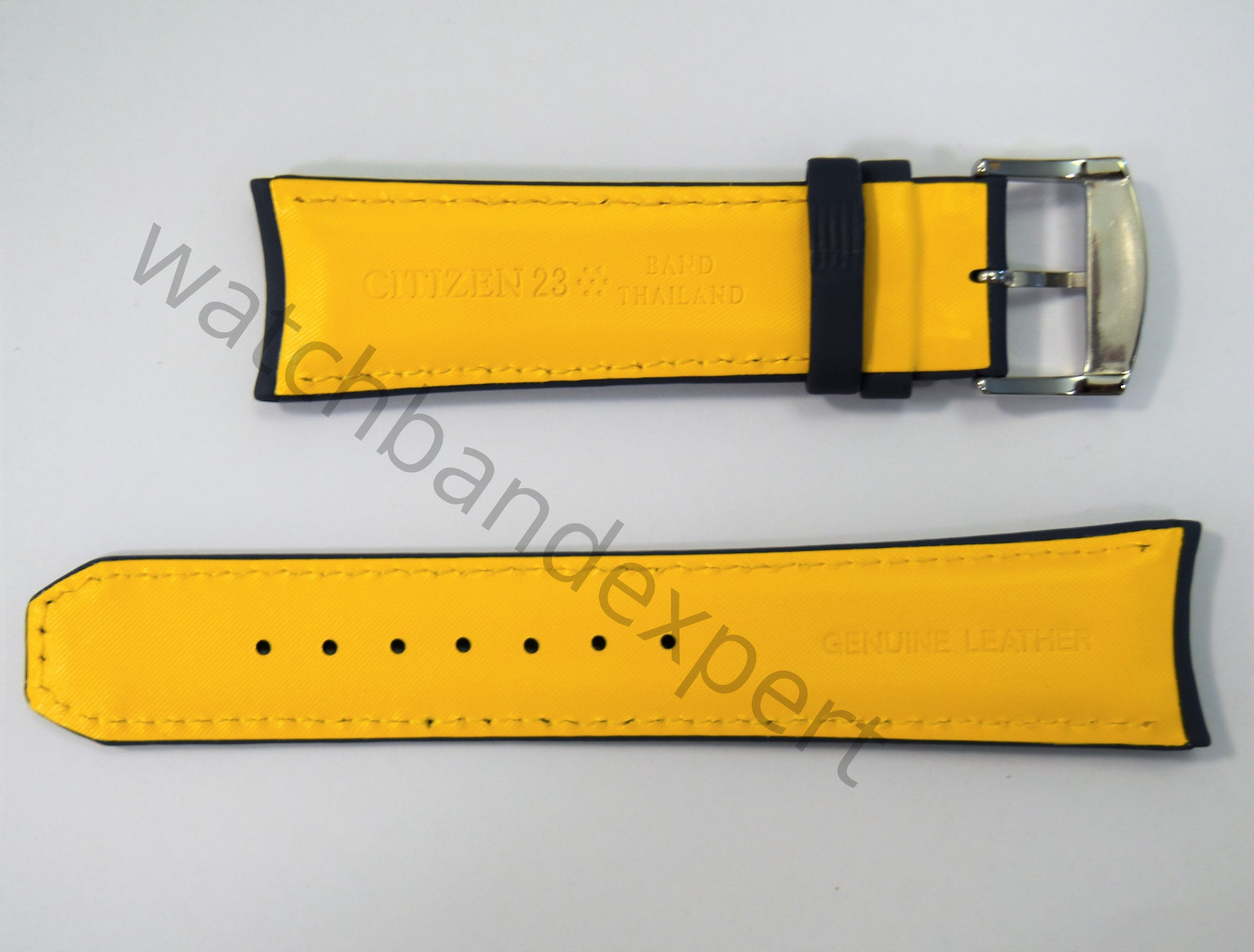 AUTHENTIC! Citizen Watch Band AT8020-03L H800-S081165 Blue Angels Leather Strap