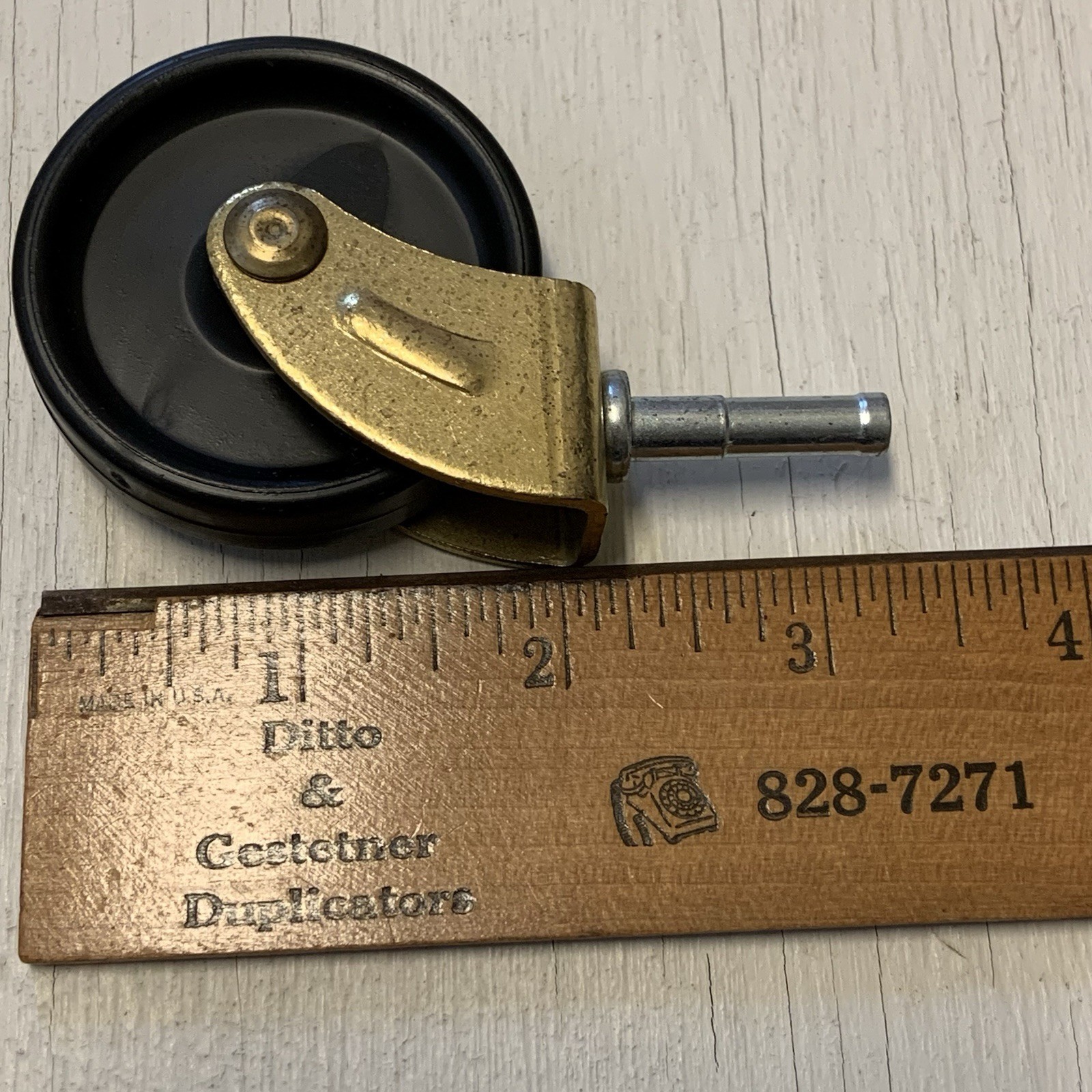 Set Of 4 Tea Cart Caster Wheels With 4 Sockets 2” Diameter Wheels By 7/16” Wide