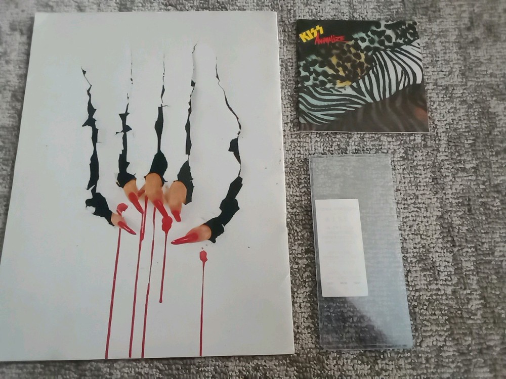 Kiss 💋 Ticket Stub HistoryAnimalize Tour 3-9-85, Frankfort Germany Festhalle 🎸