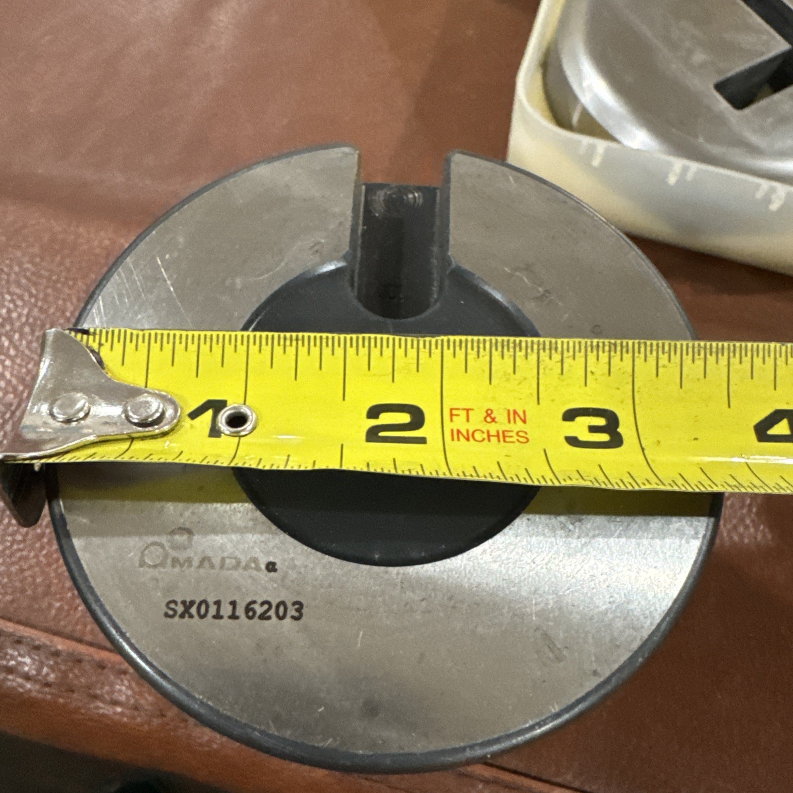 AMADA SX0116203 L Shape Punch & Die Set Corner Notcher Press Tooling Metal 3.5”