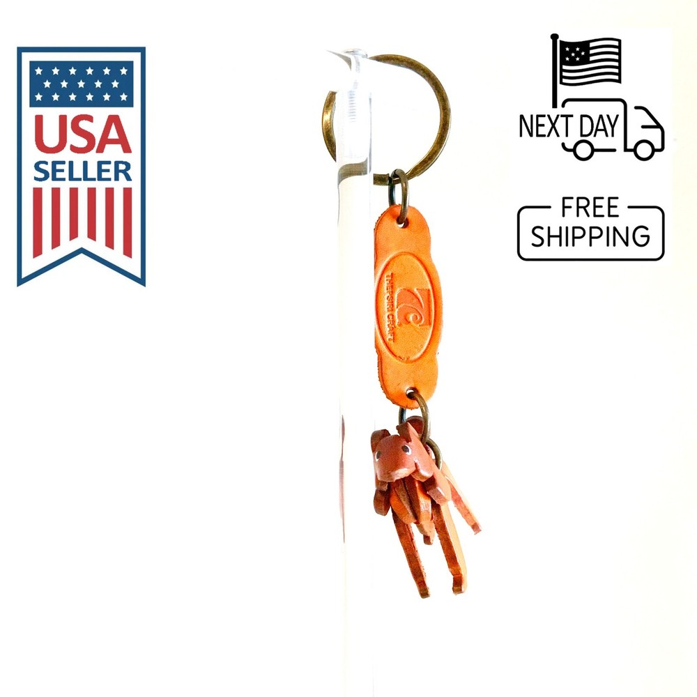 POODLE Handmade Leather Keyring