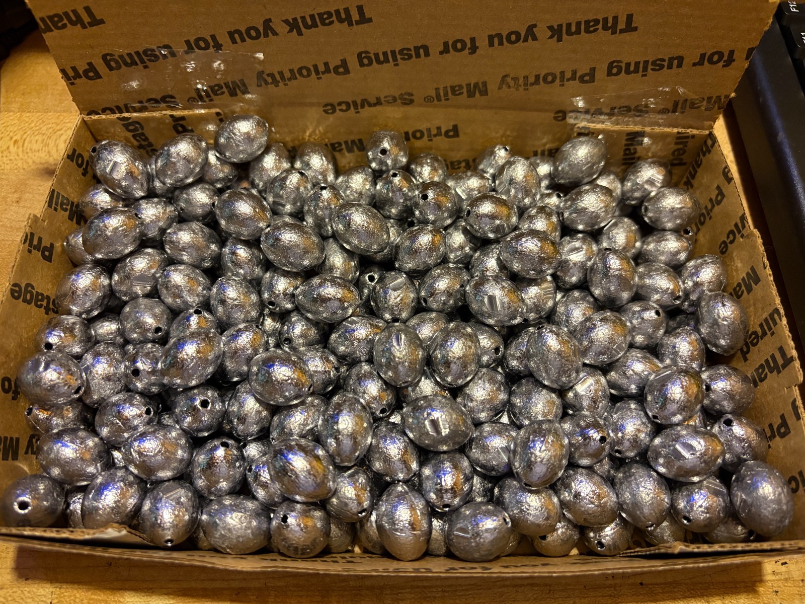 1 oz Egg Sinkers Slip Fishing Weights Choose Qnty 50/100/150/200/250