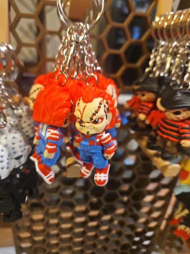 Flexi Horror Keychains 3d Chuckie