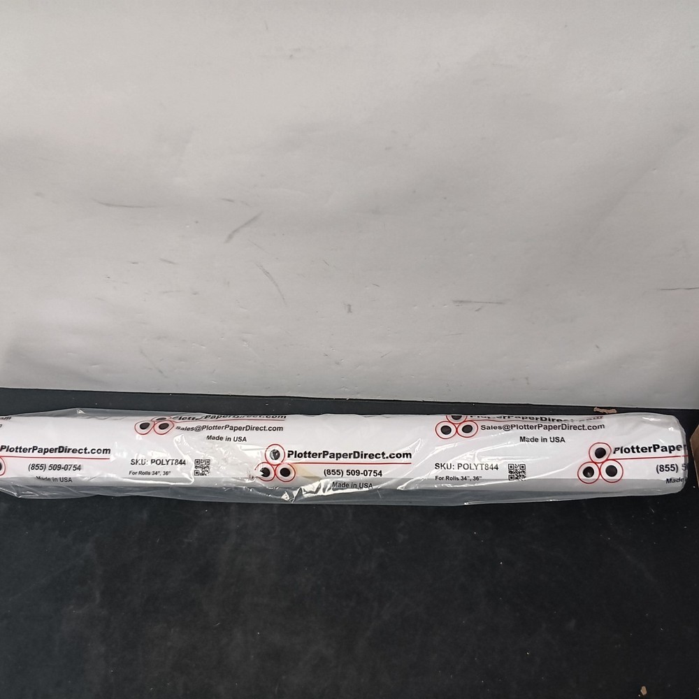 Plotter Paper Direct's (1) 36'' X 100' Roll - Poly Pro Matte