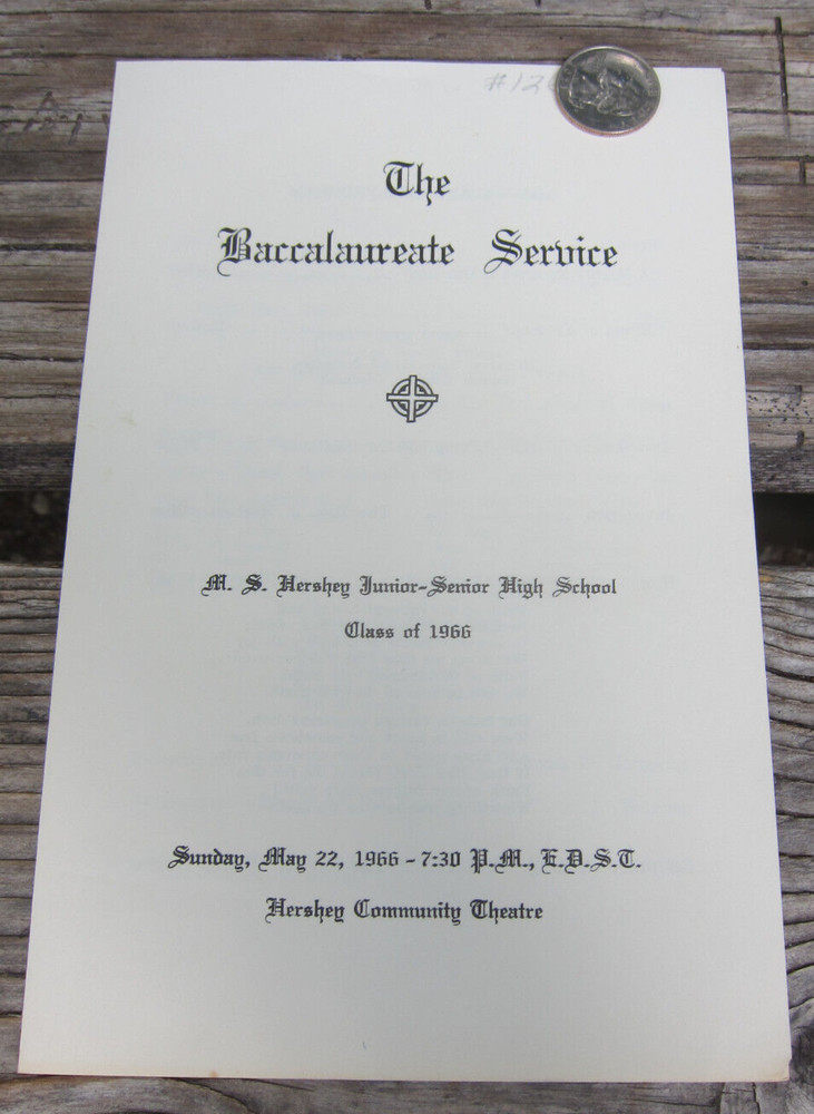 1966 M. S. Hershey Junior & Senior High School Hershey PA Baccalaureate Program