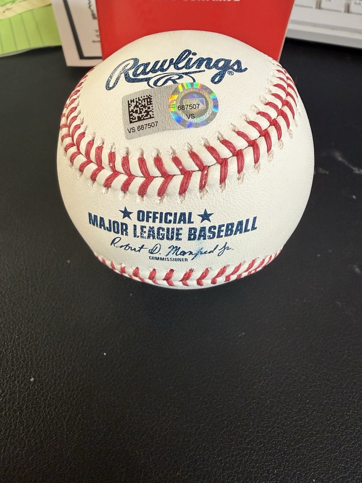 MIKE TROUT Signed AUTO Autograph OML Baseball MLB Authentic COA # VS687507 (bj)