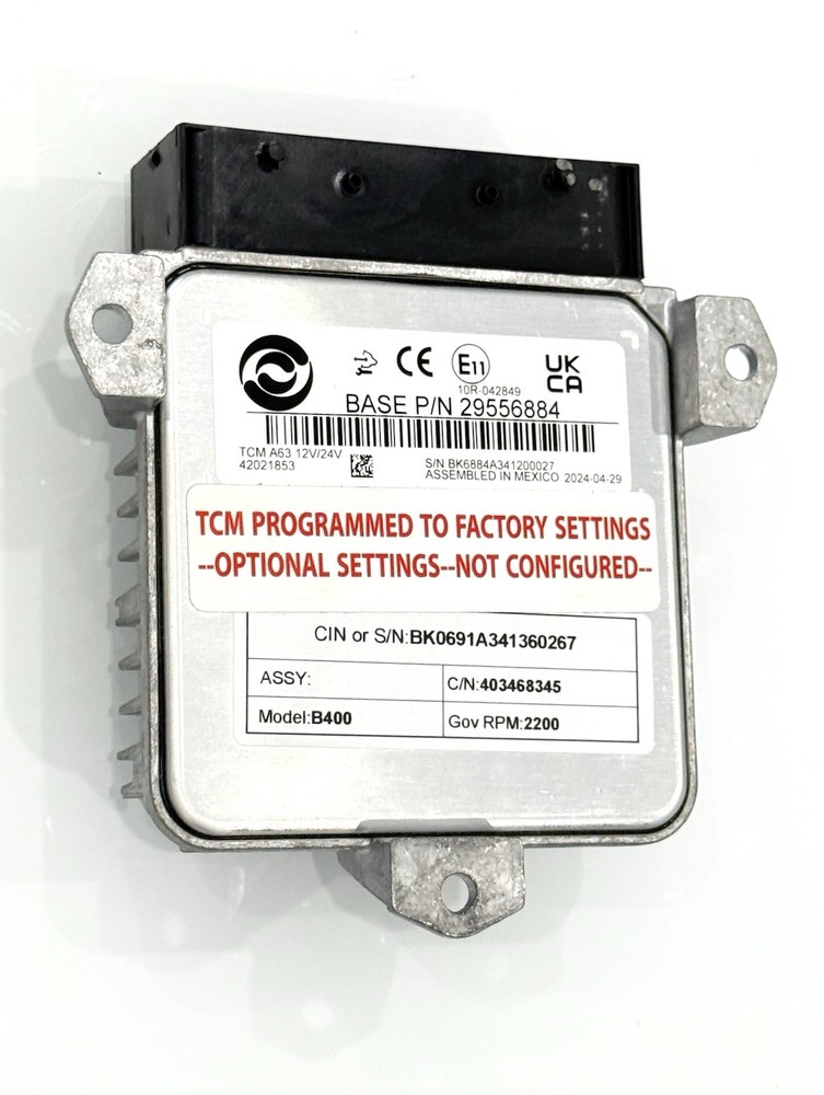 ALLISON TRANSMISSION CONTROL MODULE A63 29556884