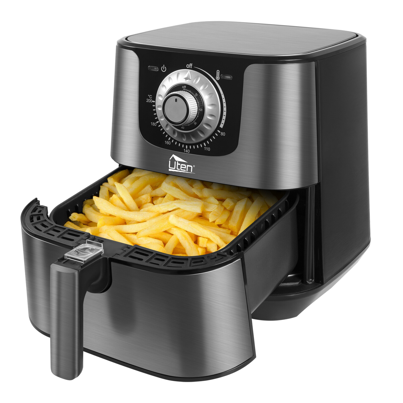 Uten Air Fryer 5.8Qt Large Capacity 5.5L Smart Electric Hot Airfryer Oven Cooker
