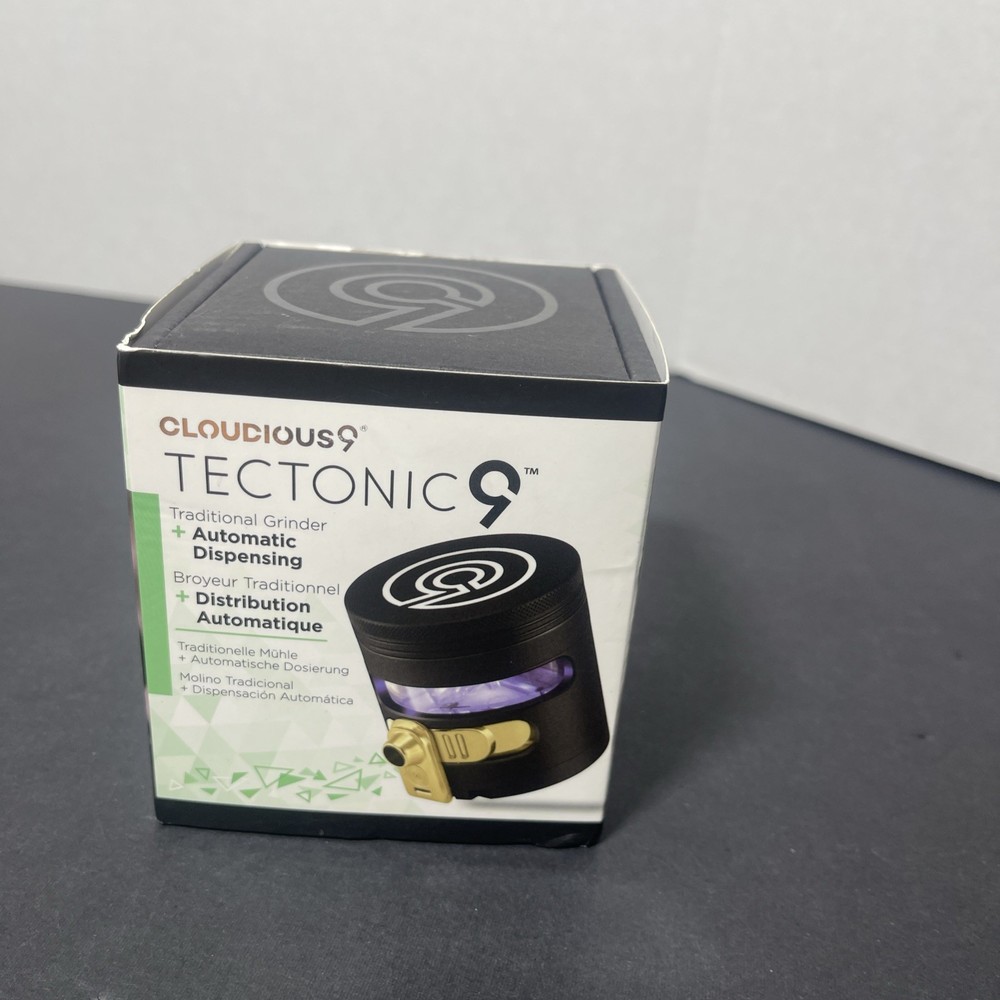 Tectonic9 Herb Grinder Auto Dispenser 2.5" Black