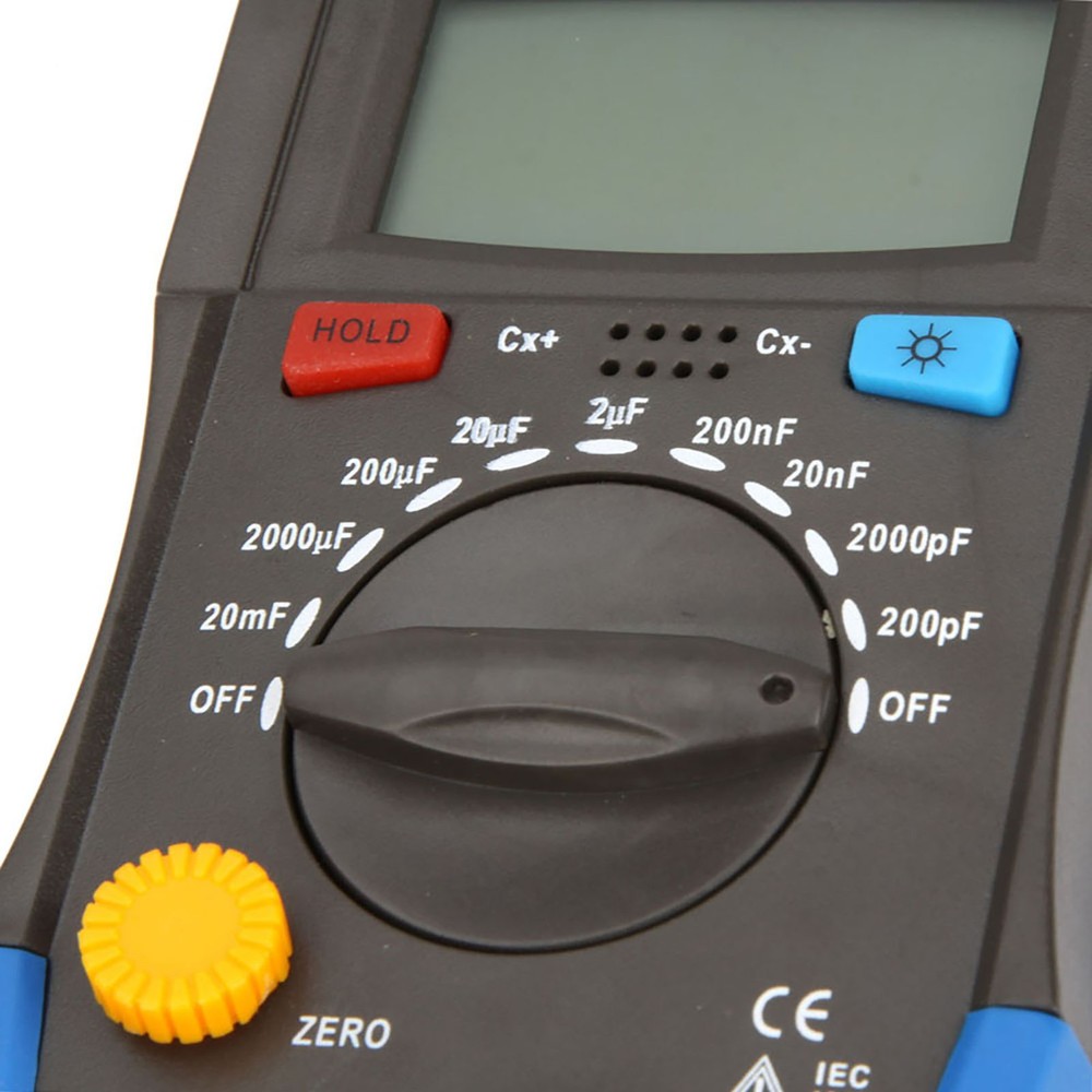 DM6013L Handheld Digital Capacitance Meter Capacitor W/ LCD Backlight P0G4