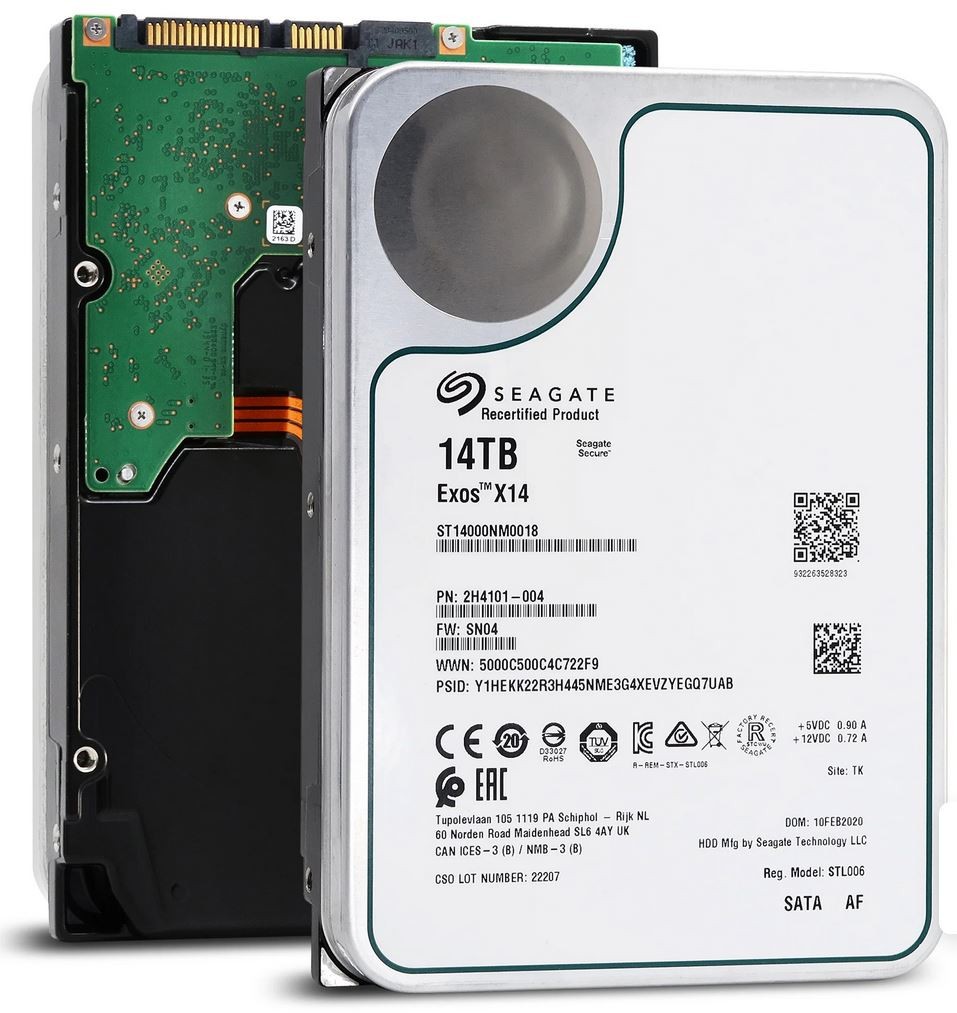 Seagate ST14000NM0018 14TB 256MB 7200RPM 3.5" SATA 6.0Gb/s Enterprise Hard Drive