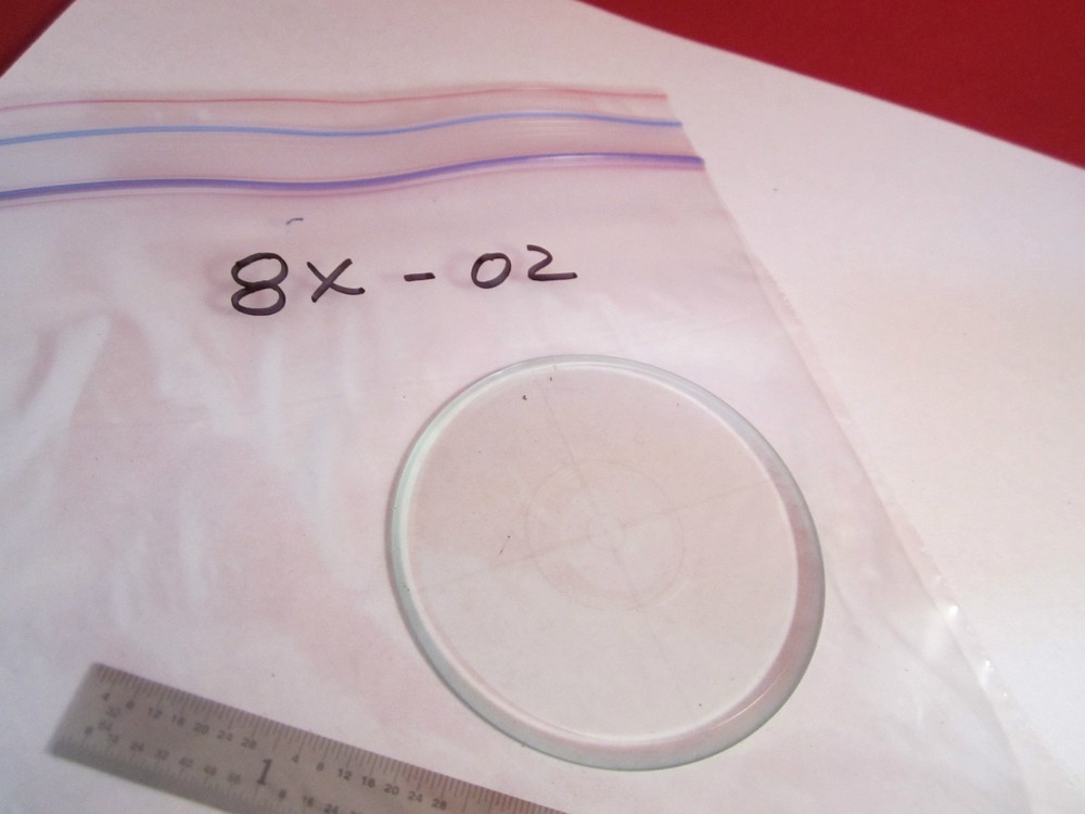 OPTICAL MICROSCOPE RETICLE TARGET LASER OPTICS BIN#8X-02