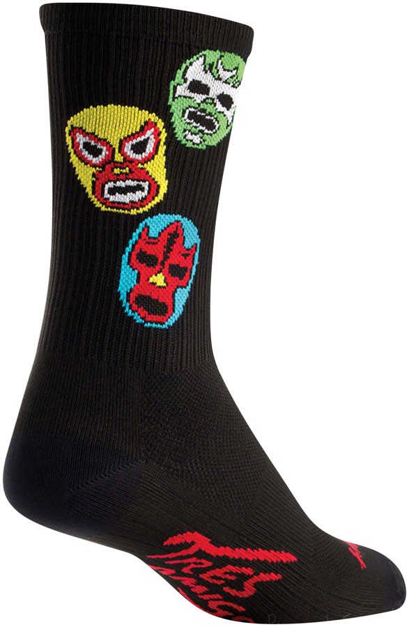 SockGuy 3 Amigos Compression Crew Socks Small/Medium Black