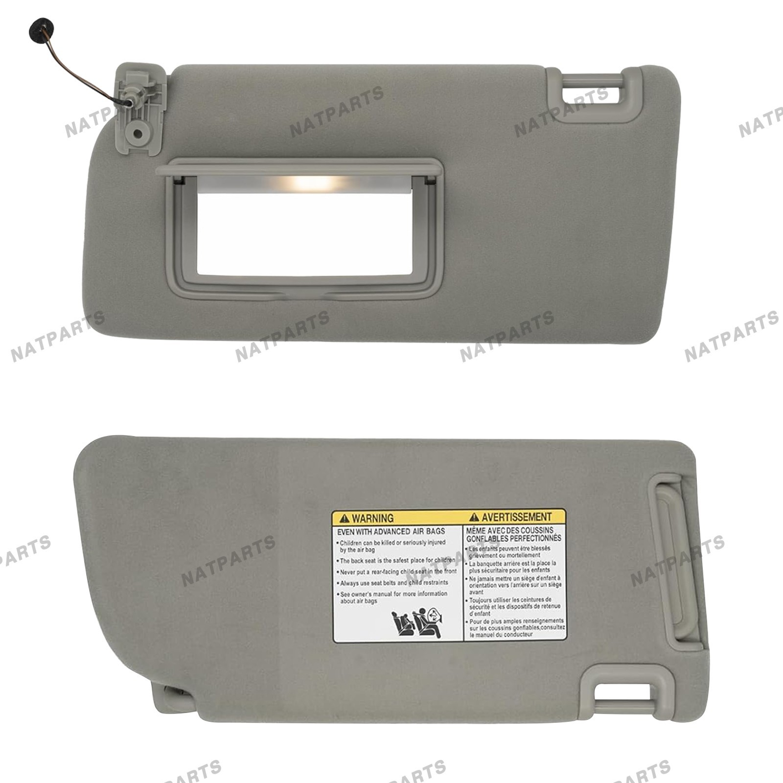 Left Driver Side Sun Visor for Nissan 05-21 Frontier 05-15 Xterra 96401- EA002