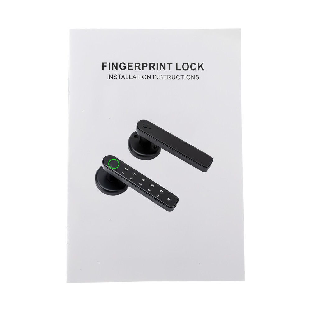 Electronic Handle Door Lock Fingerprint Biometric Smart Digital Keypad Code Lock