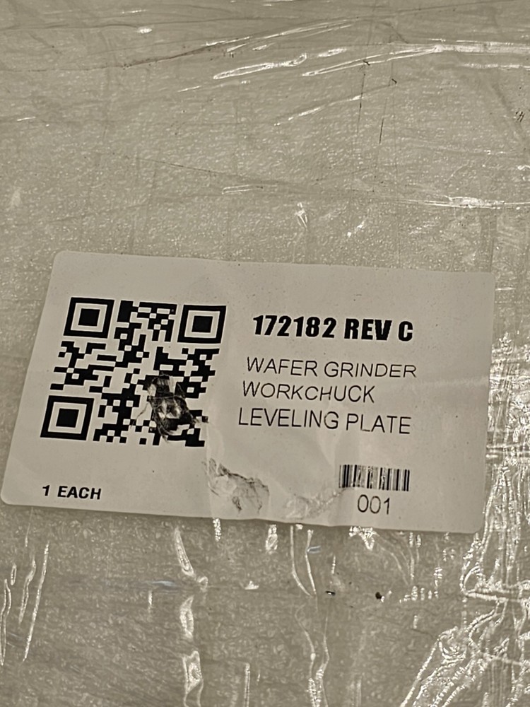172182 Wafer Grinder Workchuck Leveling Plate Replacement