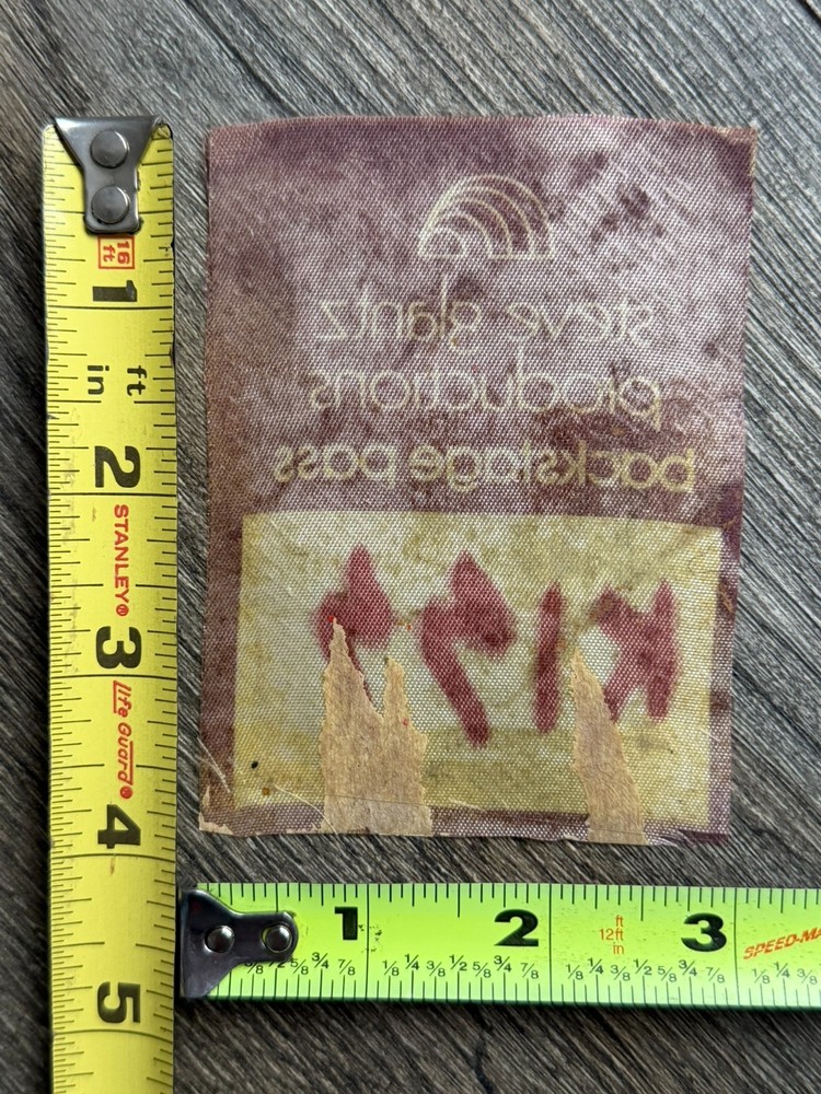 KISS Pass Dressed To Kill Tour 1975 Steve Glantz Productions Vintage Kiss Aucoin